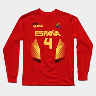 Pau Gasol Retro Spain Euro National Basketball Fan Art Long Sleeve T-Shirt